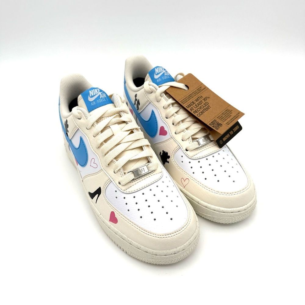 NWT New Custom Nike Air Force 1 AF1 Disney Cinderella Gus Gus Shoes 9.5 Castle - Picture 7 of 7